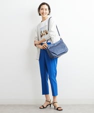 BPCGS30150 MK MICHEL KLEIN BAG(MK ミッシェルクラン バッグ) [2WAY/チャーム付き]パンチングデザインバッグ ネイビー