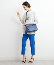 BPCGS30150 MK MICHEL KLEIN BAG(MK ミッシェルクラン バッグ) [2WAY/チャーム付き]パンチングデザインバッグ ネイビー