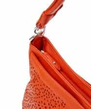BPCGS30150 MK MICHEL KLEIN BAG(MK ミッシェルクラン バッグ) [2WAY/チャーム付き]パンチングデザインバッグ オレンジ