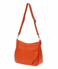 BPCGS30150 MK MICHEL KLEIN BAG(MK ミッシェルクラン バッグ) [2WAY/チャーム付き]パンチングデザインバッグ オレンジ
