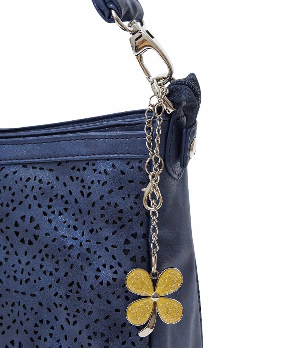 BPCGS30150 MK MICHEL KLEIN BAG(MK ミッシェルクラン バッグ) [2WAY/チャーム付き]パンチングデザインバッグ オレンジ