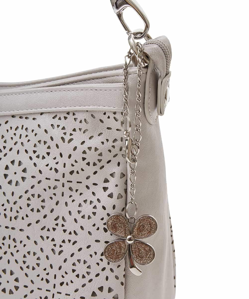 BPCGS30150 MK MICHEL KLEIN BAG(MK ミッシェルクラン バッグ) [2WAY/チャーム付き]パンチングデザインバッグ オレンジ