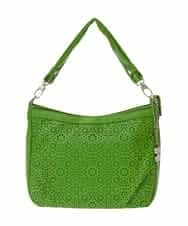 BPCGS30150 MK MICHEL KLEIN BAG(MK ミッシェルクラン バッグ) [2WAY/チャーム付き]パンチングデザインバッグ グリーン