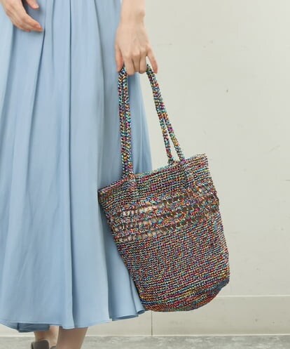 BPCGS32140 MK MICHEL KLEIN BAG ラメカラーメッシュトートバッグ