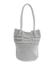 BPCGS32140 MK MICHEL KLEIN BAG(MK ミッシェルクラン バッグ) ラメカラーメッシュトートバッグ シルバー