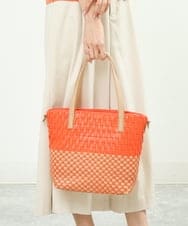 BPCGS37160 MK MICHEL KLEIN BAG(MK ミッシェルクラン バッグ) [2WAY]メッシュトートバッグ オレンジ