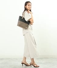 BPCGS37160 MK MICHEL KLEIN BAG(MK ミッシェルクラン バッグ) [2WAY]メッシュトートバッグ ブラック