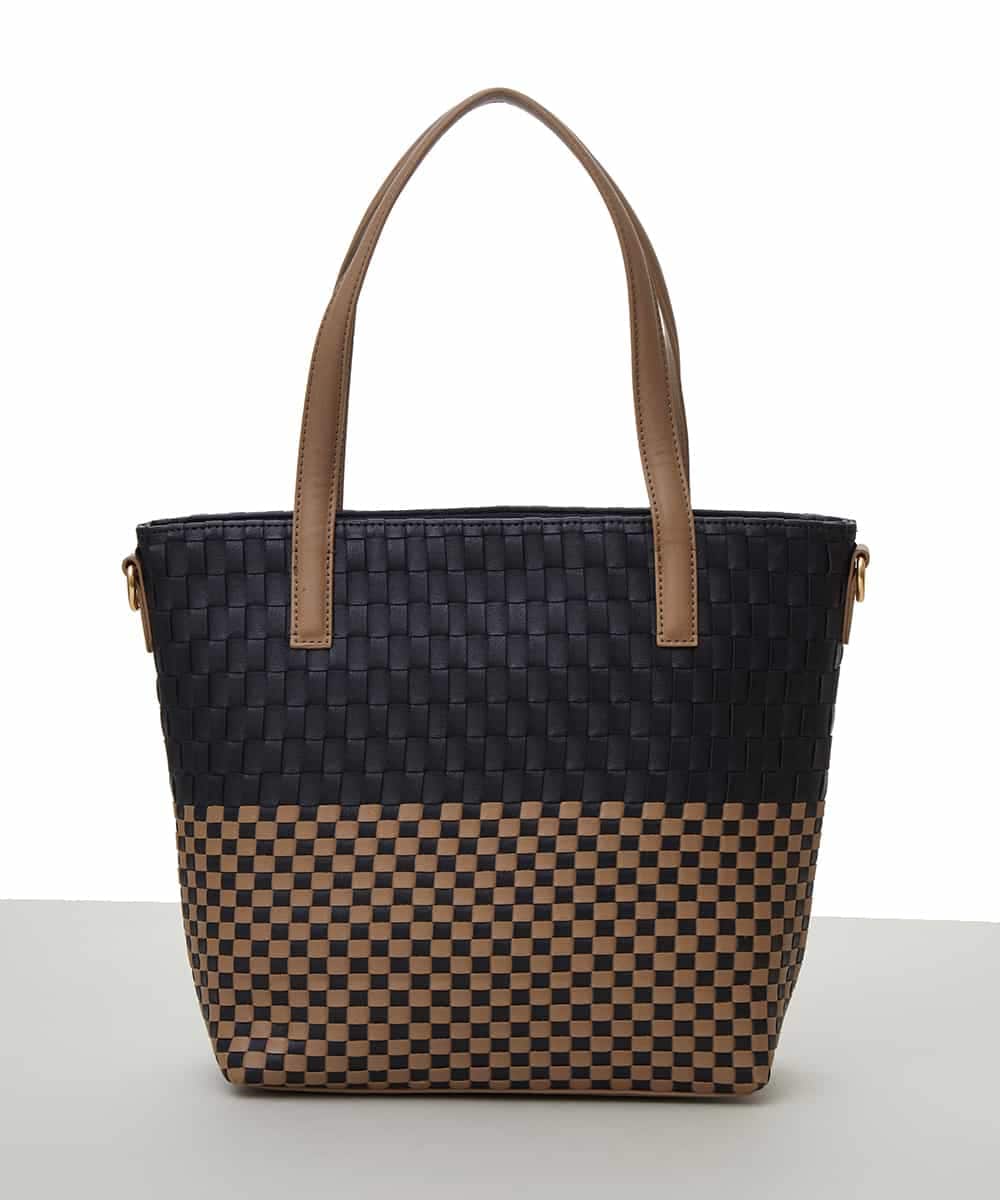 BPCGS37160 MK MICHEL KLEIN BAG(MK ミッシェルクラン バッグ) [2WAY]メッシュトートバッグ ブラック