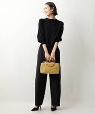 BPCGS38160 MK MICHEL KLEIN BAG(MK ミッシェルクラン バッグ) [2WAY]バンブーハンドルメッシュデザインバッグ イエロー