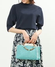 BPCGS38160 MK MICHEL KLEIN BAG(MK ミッシェルクラン バッグ) [2WAY]バンブーハンドルメッシュデザインバッグ ライトグリーン
