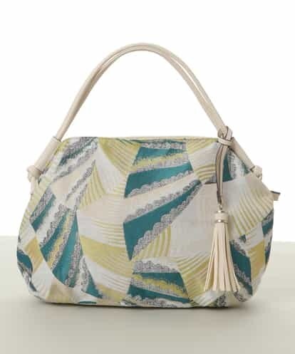 BPCGS42130 MK MICHEL KLEIN BAG 【裏地抗菌加工】ジャガードデザイントライアングルバッグ