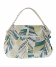 BPCGS42130 MK MICHEL KLEIN BAG(MK ミッシェルクラン バッグ) [裏地抗菌加工]ジャガードデザイントライアングルバッグ グリーン