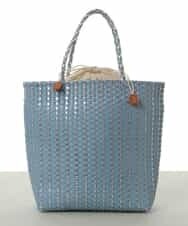 BPCGS42140 MK MICHEL KLEIN BAG(MK ミッシェルクラン バッグ) [巾着付き]メタルメッシュトートバッグ ライトブルー