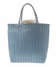 BPCGS42140 MK MICHEL KLEIN BAG(MK ミッシェルクラン バッグ) [巾着付き]メタルメッシュトートバッグ ライトブルー
