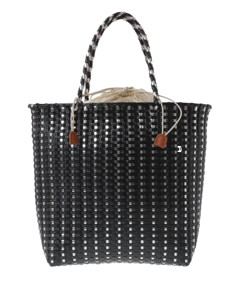 BPCGS42140 MK MICHEL KLEIN BAG(MK ミッシェルクラン バッグ) [巾着付き]メタルメッシュトートバッグ ブラック