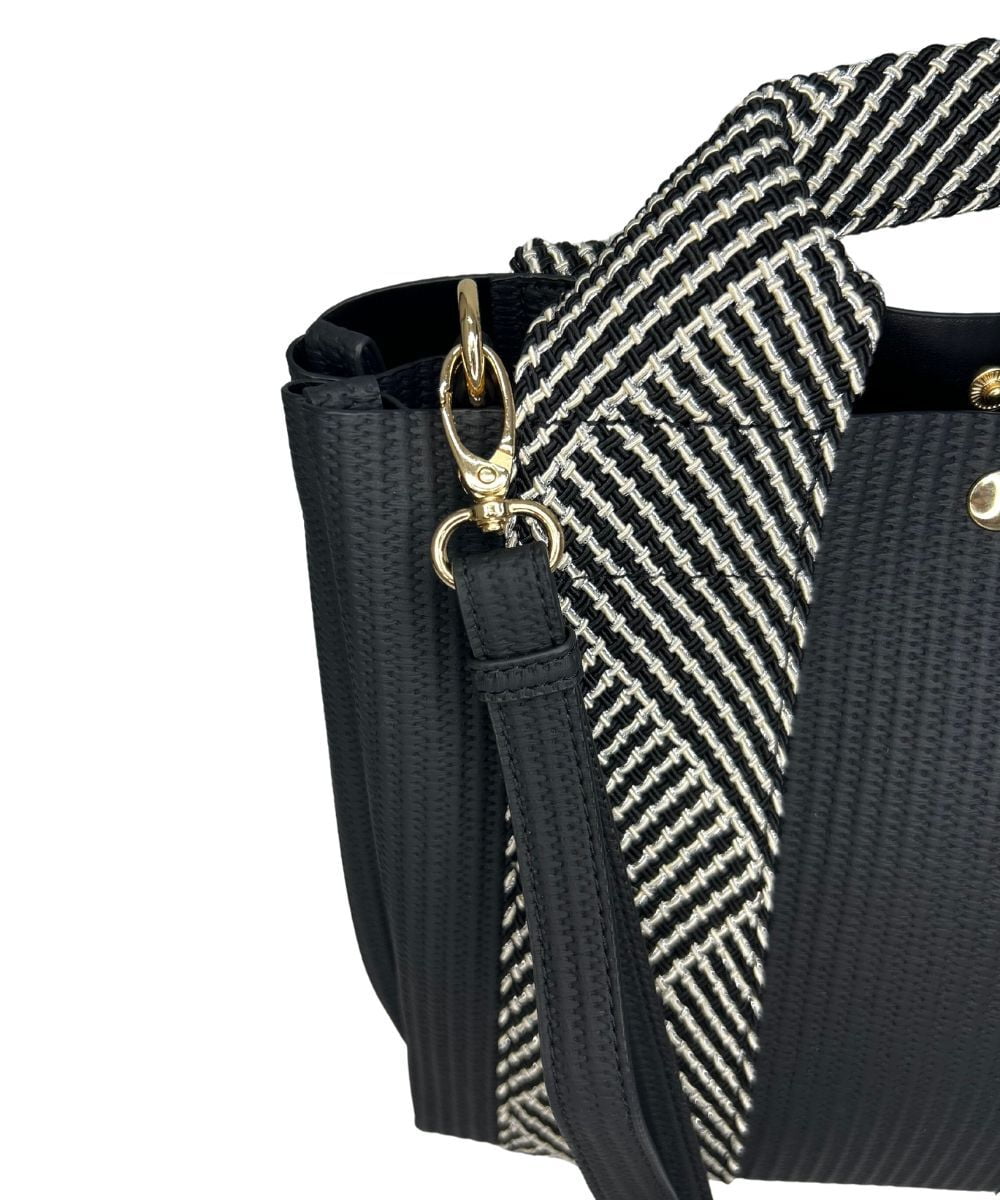 BPCGS55140 MK MICHEL KLEIN BAG(MK ミッシェルクラン バッグ) [2WAY/バッグインバッグ]ラメデザインハンドルトートバッグ ライトブルー