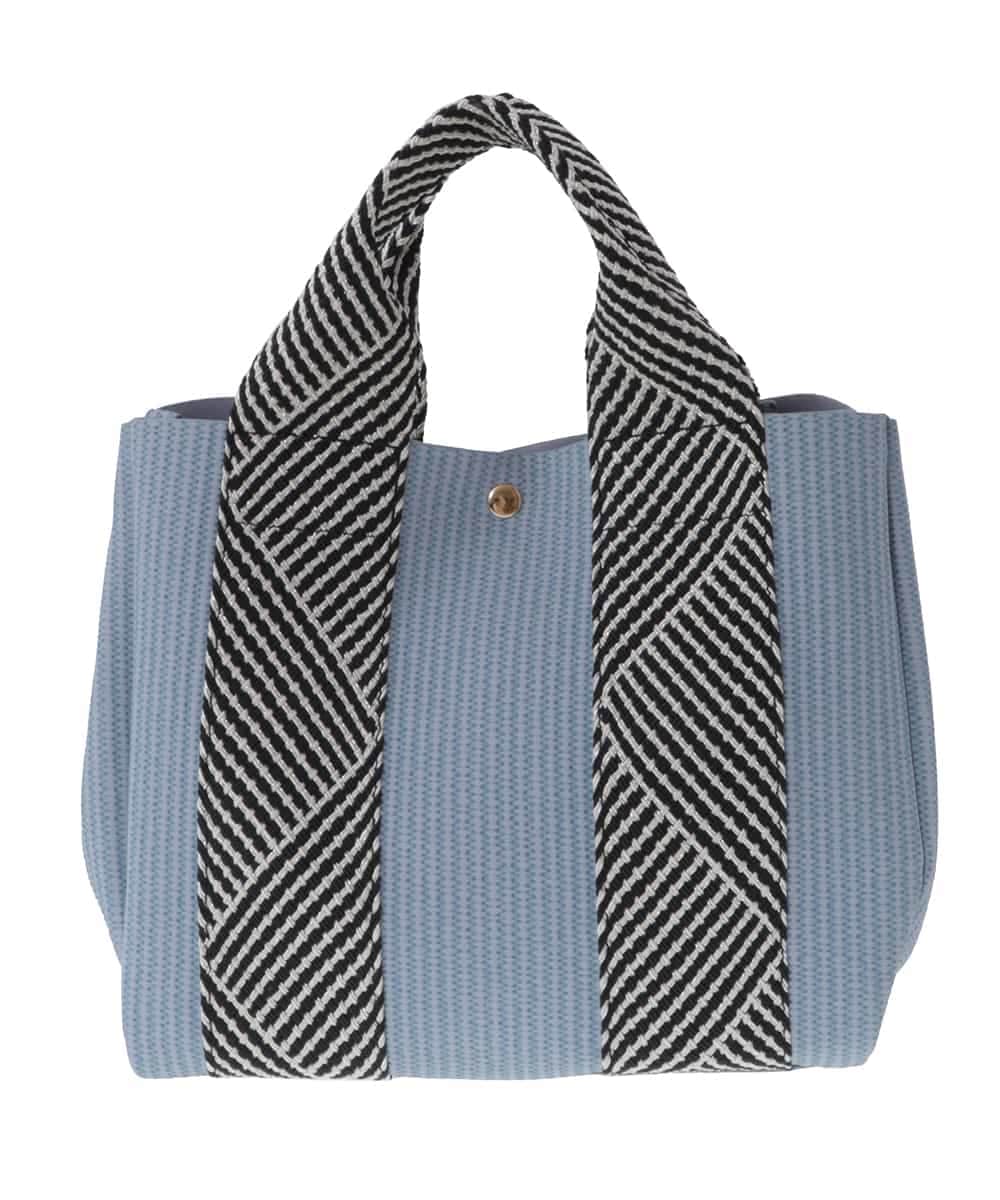 BPCGS55140 MK MICHEL KLEIN BAG(MK ミッシェルクラン バッグ) [2WAY/バッグインバッグ]ラメデザインハンドルトートバッグ ライトブルー