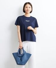 BPCGS57130 MK MICHEL KLEIN BAG(MK ミッシェルクラン バッグ) [2WAY]サークルハンドル合成皮革トートバッグ ブルー