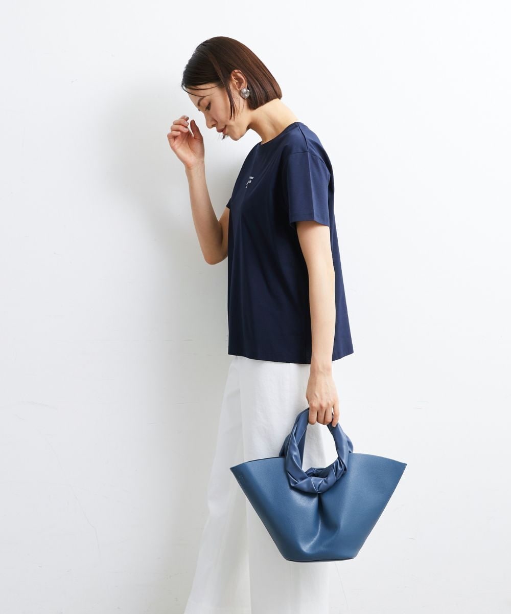 BPCGS57130 MK MICHEL KLEIN BAG(MK ミッシェルクラン バッグ) [2WAY]サークルハンドルフェイクレザートートバッグ ブルー