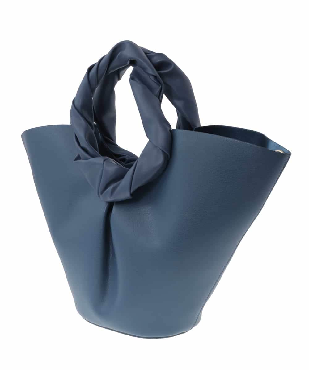 BPCGS57130 MK MICHEL KLEIN BAG(MK ミッシェルクラン バッグ) [2WAY]サークルハンドルフェイクレザートートバッグ ブルー