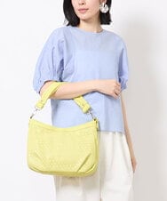 BPCGV30150 MK MICHEL KLEIN BAG(MK ミッシェルクラン バッグ) [2WAY]パンチングラメデザインバッグ イエロー