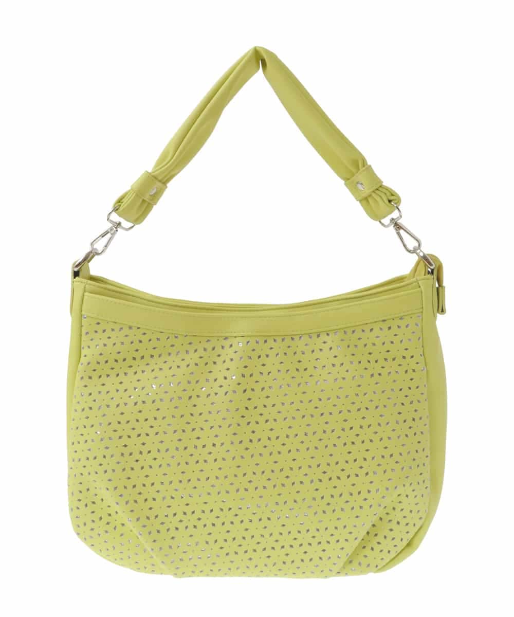 BPCGV30150 MK MICHEL KLEIN BAG(MK ミッシェルクラン バッグ) [2WAY]パンチングラメデザインバッグ イエロー