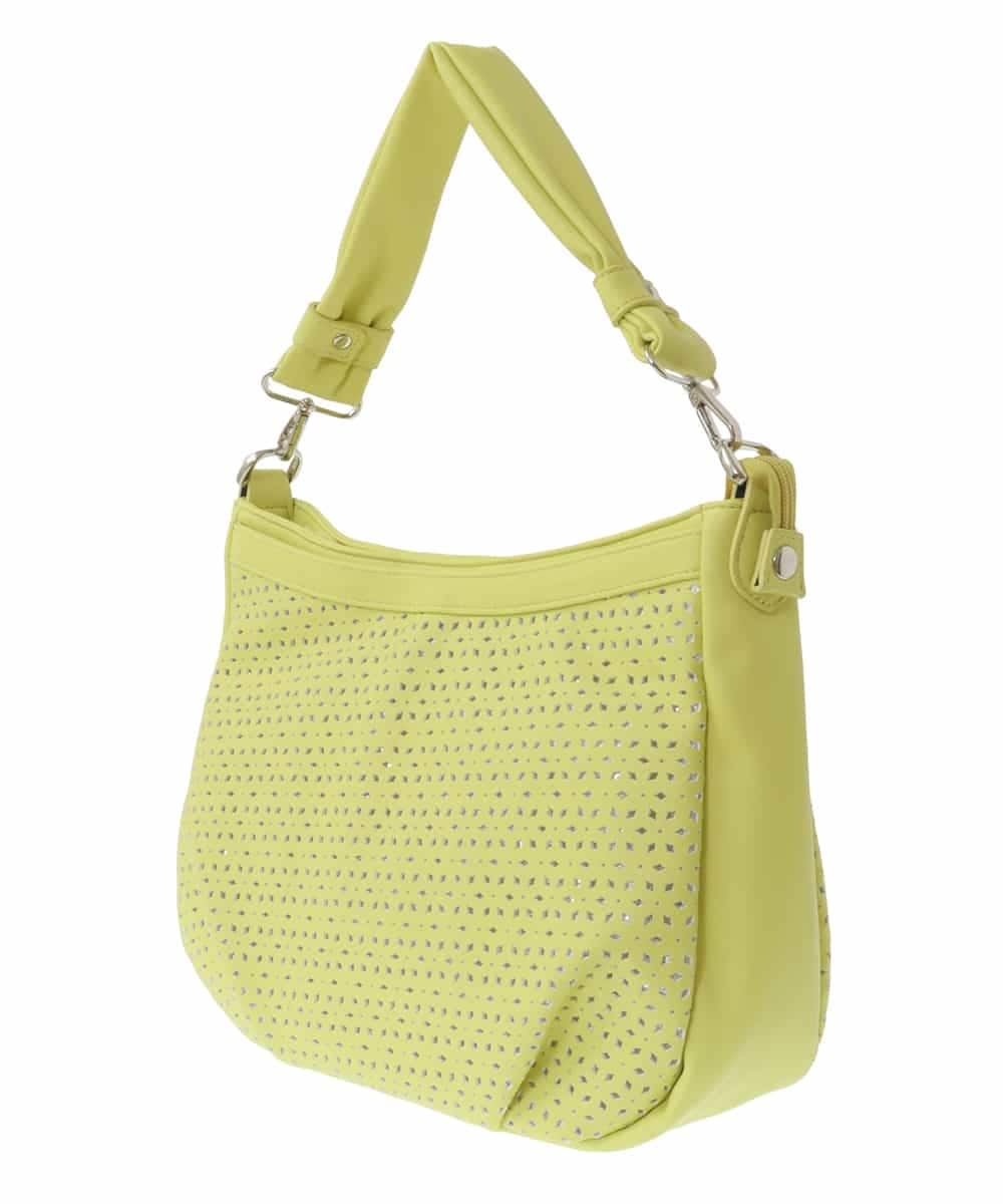 BPCGV30150 MK MICHEL KLEIN BAG(MK ミッシェルクラン バッグ) [2WAY]パンチングラメデザインバッグ イエロー