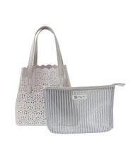 BPCGV36150 MK MICHEL KLEIN BAG(MK ミッシェルクラン バッグ) [ポーチ付き]パンチングデザイントートバッグ グリーン