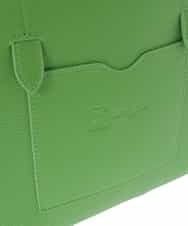 BPCGV36150 MK MICHEL KLEIN BAG(MK ミッシェルクラン バッグ) 【ポーチ付き】パンチングデザイントートバッグ グリーン
