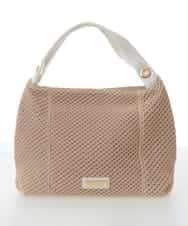 BPCGV41170 MK MICHEL KLEIN BAG(MK ミッシェルクラン バッグ) [2WAY/A4収納可]サイドファスナーメッシュトートバッグ ベージュ