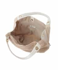 BPCGV41170 MK MICHEL KLEIN BAG(MK ミッシェルクラン バッグ) [2WAY/A4収納可]サイドファスナーメッシュトートバッグ ベージュ