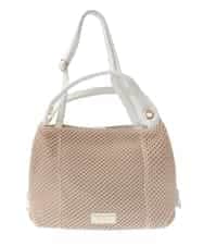 BPCGV41170 MK MICHEL KLEIN BAG(MK ミッシェルクラン バッグ) [2WAY/A4収納可]サイドファスナーメッシュトートバッグ ベージュ