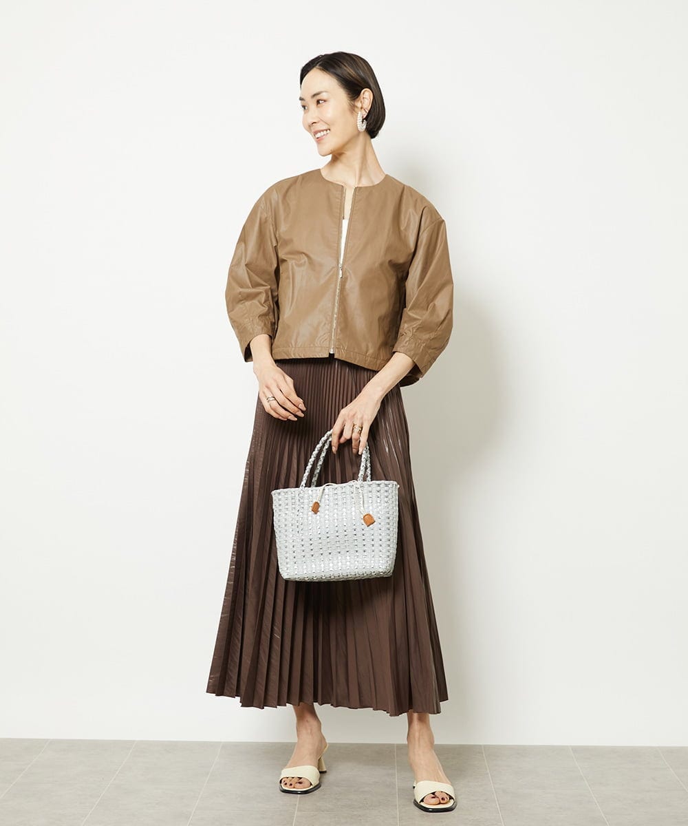 BPCGV42140 MK MICHEL KLEIN BAG(MK ミッシェルクラン バッグ) [巾着付き]メタルポイントメッシュバッグ ピンク