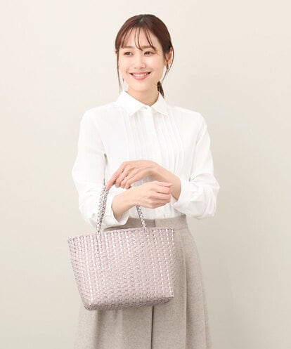 BPCGV42140 MK MICHEL KLEIN BAG [巾着付き]メタルポイントメッシュバッグ