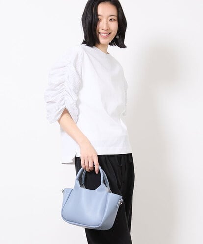 BPCGV44140 MK MICHEL KLEIN BAG [2WAY]フェイクレザーミニトートバッグ