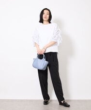 BPCGV44140 MK MICHEL KLEIN BAG(MK ミッシェルクラン バッグ) [2WAY]フェイクレザーミニトートバッグ ライトブルー