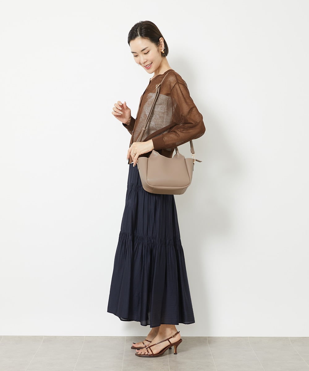 BPCGV44140 MK MICHEL KLEIN BAG(MK ミッシェルクラン バッグ) [2WAY]フェイクレザーミニトートバッグ ライトブルー