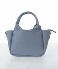 BPCGV44140 MK MICHEL KLEIN BAG(MK ミッシェルクラン バッグ) [2WAY]フェイクレザーミニトートバッグ ライトブルー