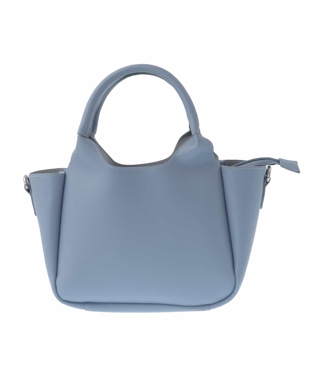 BPCGV44140 MK MICHEL KLEIN BAG(MK ミッシェルクラン バッグ) [2WAY]フェイクレザーミニトートバッグ ライトブルー