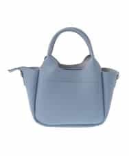 BPCGV44140 MK MICHEL KLEIN BAG(MK ミッシェルクラン バッグ) [2WAY]フェイクレザーミニトートバッグ ライトブルー