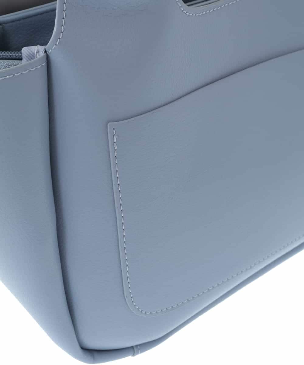 BPCGV44140 MK MICHEL KLEIN BAG(MK ミッシェルクラン バッグ) [2WAY]フェイクレザーミニトートバッグ ライトブルー