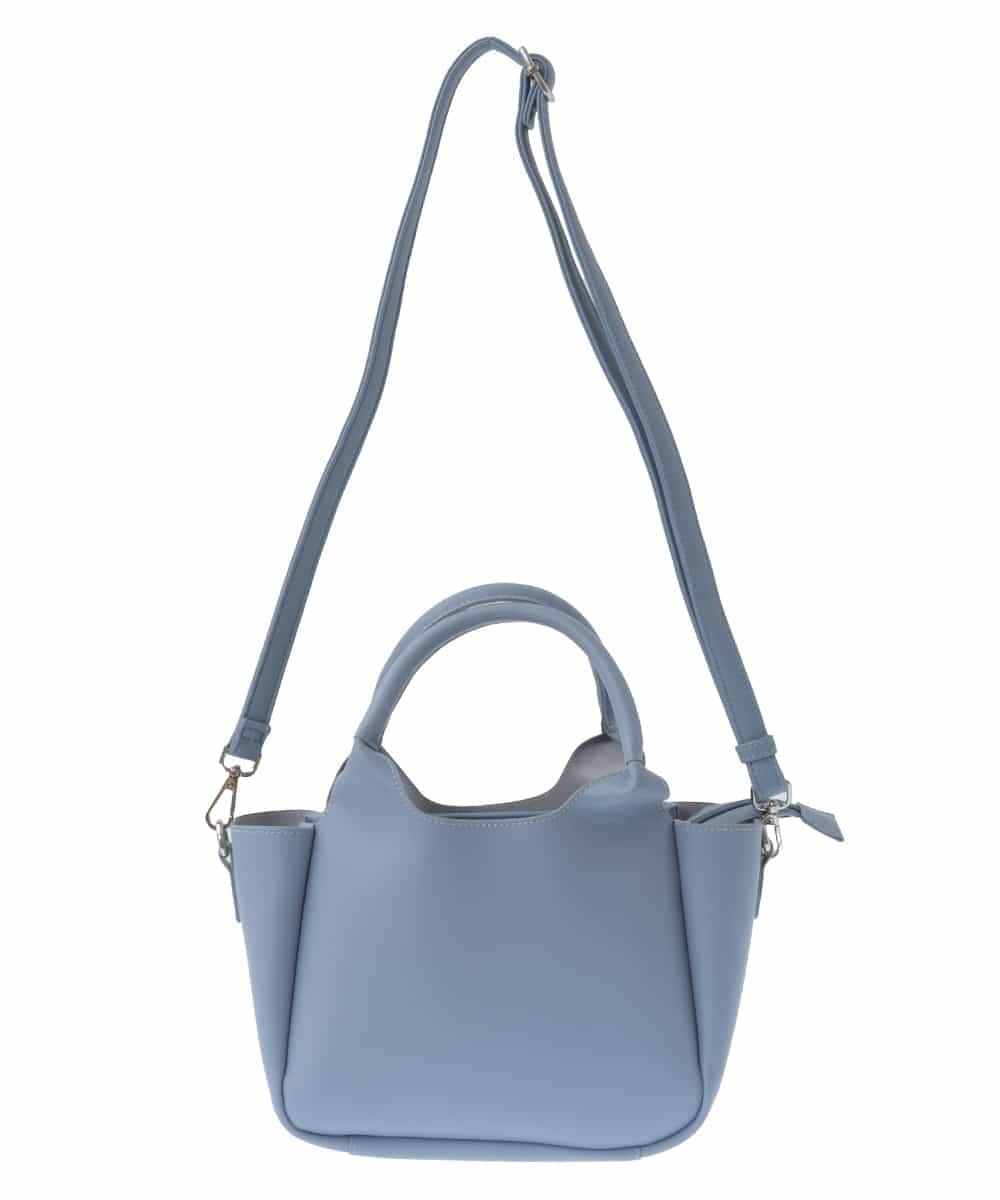 BPCGV44140 MK MICHEL KLEIN BAG(MK ミッシェルクラン バッグ) [2WAY]フェイクレザーミニトートバッグ ライトブルー