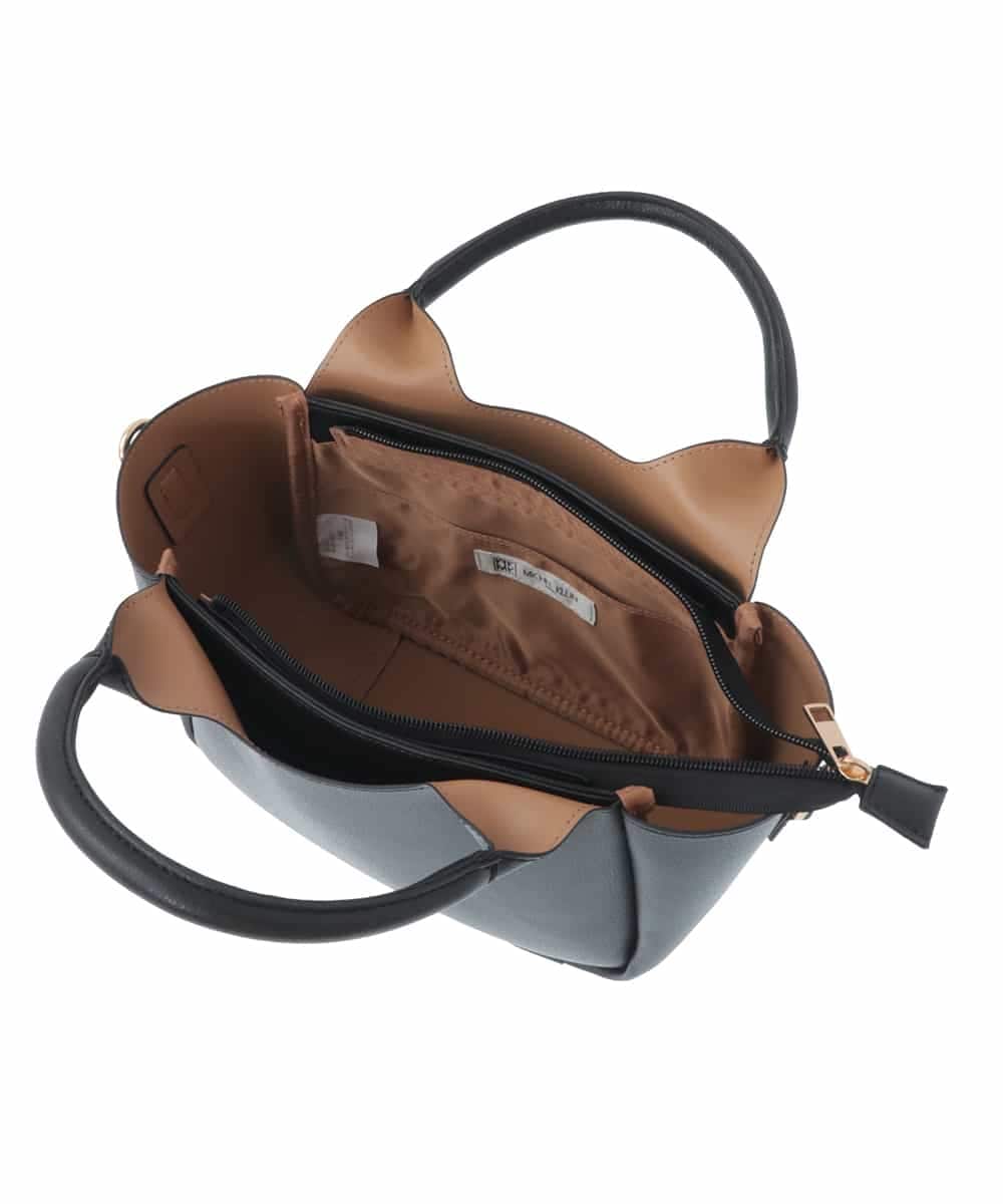 BPCGV44140 MK MICHEL KLEIN BAG(MK ミッシェルクラン バッグ) [2WAY]フェイクレザーミニトートバッグ ライトブルー