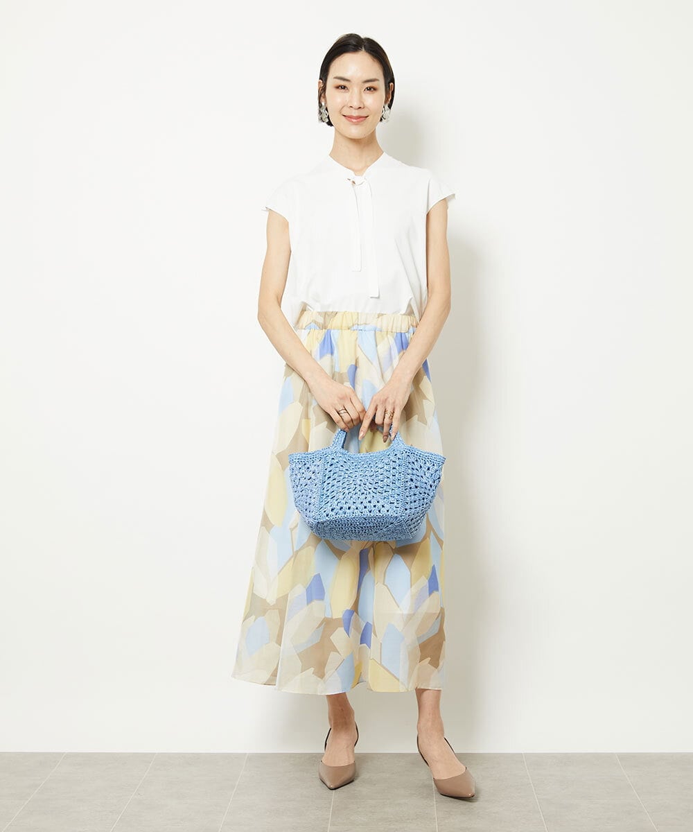 BPCGV52140 MK MICHEL KLEIN BAG(MK ミッシェルクラン バッグ) [2WAY]メッシュ編みトートバッグ ピンク