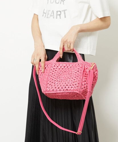 BPCGV52140 MK MICHEL KLEIN BAG [2WAY]メッシュ編みトートバッグ