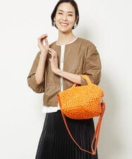 BPCGV52140 MK MICHEL KLEIN BAG(MK ミッシェルクラン バッグ) [2WAY]メッシュ編みトートバッグ オレンジ