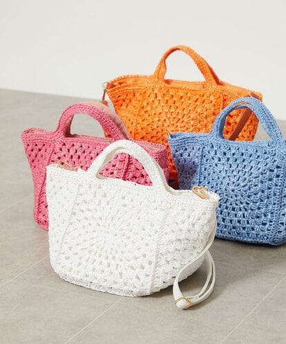 BPCGV52140 MK MICHEL KLEIN BAG [2WAY]メッシュ編みトートバッグ