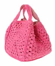 BPCGV52140 MK MICHEL KLEIN BAG(MK ミッシェルクラン バッグ) [2WAY]メッシュ編みトートバッグ ピンク