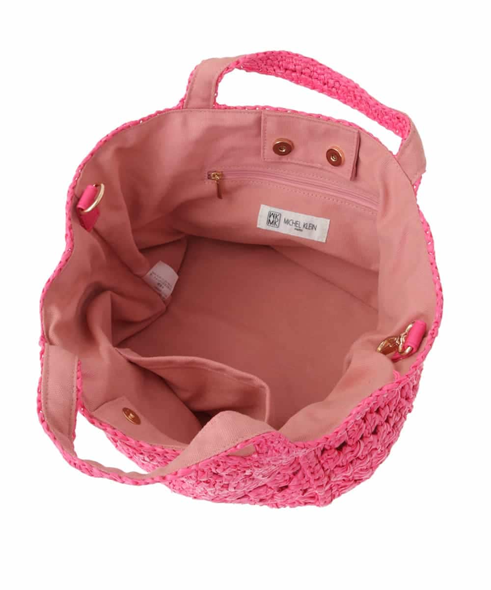 BPCGV52140 MK MICHEL KLEIN BAG(MK ミッシェルクラン バッグ) [2WAY]メッシュ編みトートバッグ ピンク