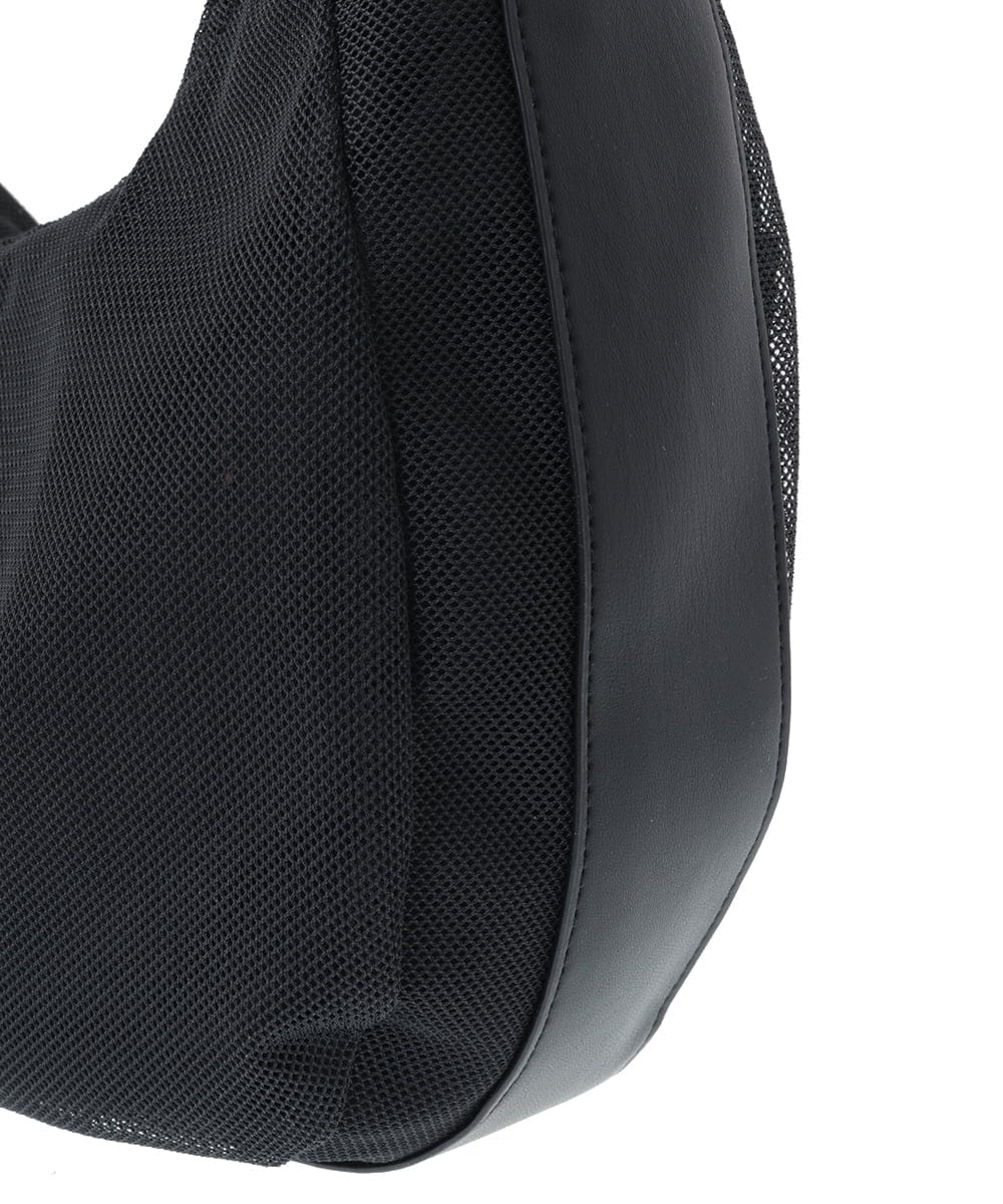 BPCGV54140 MK MICHEL KLEIN BAG(MK ミッシェルクラン バッグ) [500mlペットボトルより軽い]メッシュデザインショルダーバッグ ライトグレー